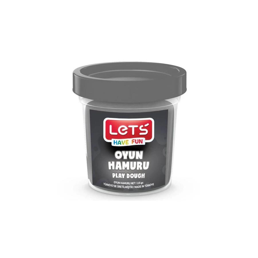 LETS Tek Renk  Oyun Hamuru Gri 115 gr.