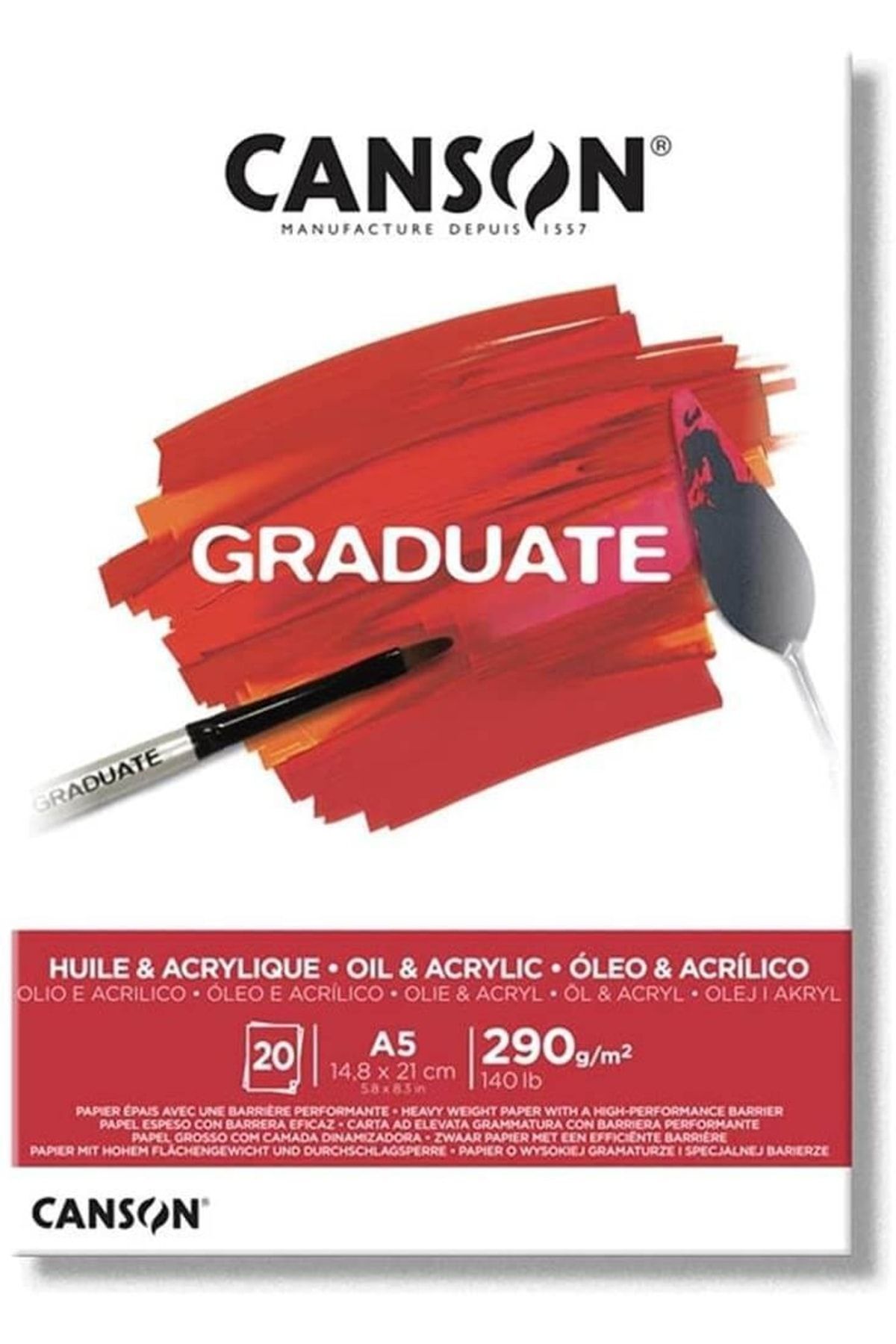 Canson Graduate Mix Blok A5 290gr 20 Yaprak