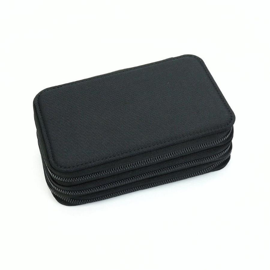 BBack 3 Fermuarlı Kalem Çantası Siyah 741