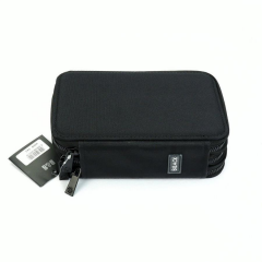 BBack 3 Fermuarlı Kalem Çantası Siyah 741