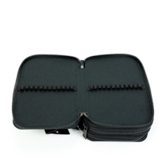 BBack 3 Fermuarlı Kalem Çantası Siyah 741