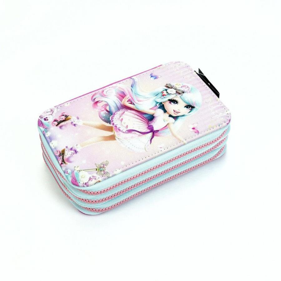 BBack 3 Fermuarlı Kalem Çantası Patenli Kız 738