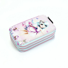 BBack 3 Fermuarlı Kalem Çantası Patenli Kız 738