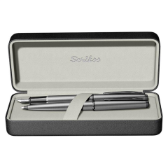 Scrikss 78 Mat Gri Dolma ve Tükenmez Kalem Takımı