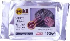 Şekil Seramik Hamuru 1000G Beyaz