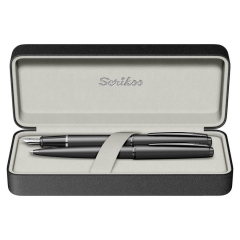 Scrikss 78 Mat Siyah Dolma ve Tükenmez Kalem Takımı