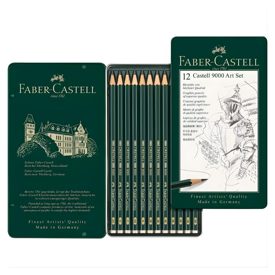 Faber Castell 9000 Dereceli Kalem Art Set (8B-2H)
