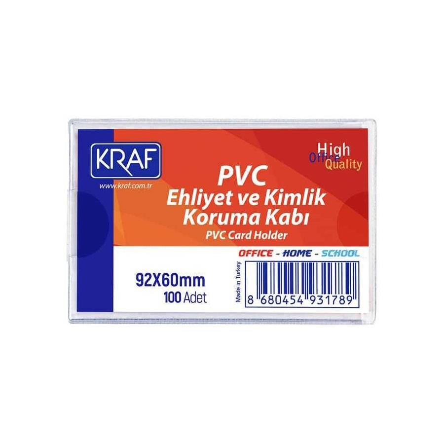Kraf Ehliyet Kimlik Koruma Kabı Pvc 92X60mm