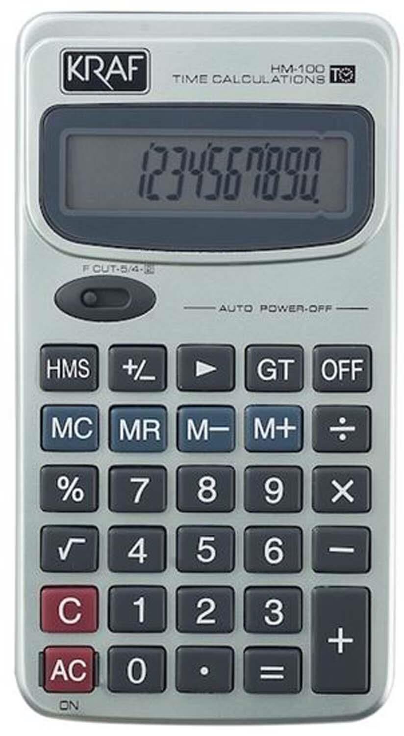 Kraf Hesap Makinesi Cep Tipi 12 Hane Hm-100