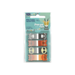 Kraf Index Film 12x44mm Pop-Up 4lü 20yp Desenli