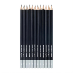 Bruynzeel Graphite Pencils Rijksmuseum Rembrandt Dereceli Karakalem Eskiz Çizim Seti 12li