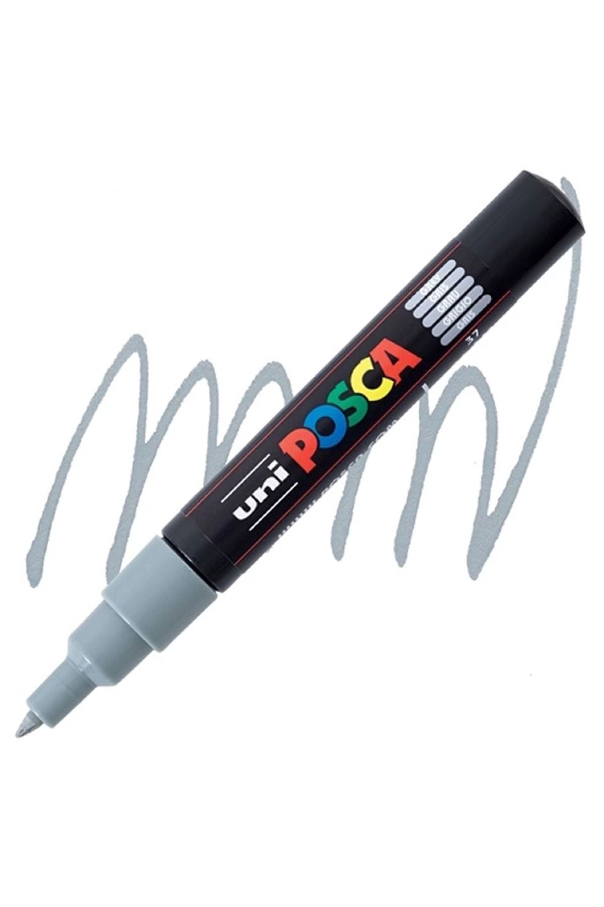 Unı Posca Pc-1M 0.7 Gri Su Bazlı Poster Markoru