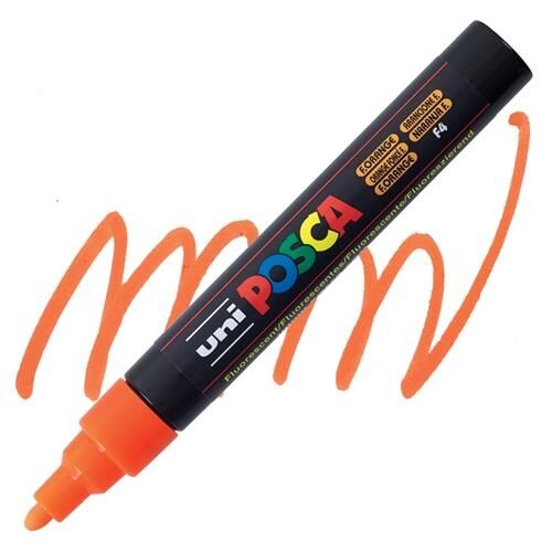 Uni POSCA 1.8-2.5 SuBazlıPosterMarkörü F.Turuncu N