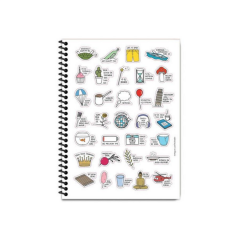 Keskin Hisli Şeyler 18.5X25  80yp Çİzgili Spl.Krt.Kpk Ivory Defter