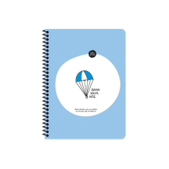 Keskin Hisli Şeyler 18.5X25  80yp Kareli Spiralli PP Kapak Stickerli Defter