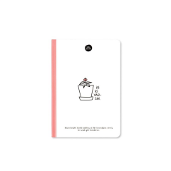 Keskin Hisli Şeyler 14x20 64yp Çizgili Sert Kapaklı Ciltli Defter İyi Ki Varsın