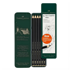 Faber-Castell Pitt Grafit Matt Dereceli Kalem 6lı Set