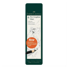 Faber-Castell Pitt Grafit Matt Dereceli Kalem 6lı Set