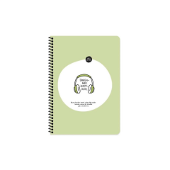 Keskin Hisli Şeyler A4 80yp Kareli Spiralli Stickerli Defter