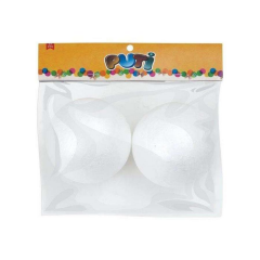 Puti Köpük Top 10cm 2li 4797