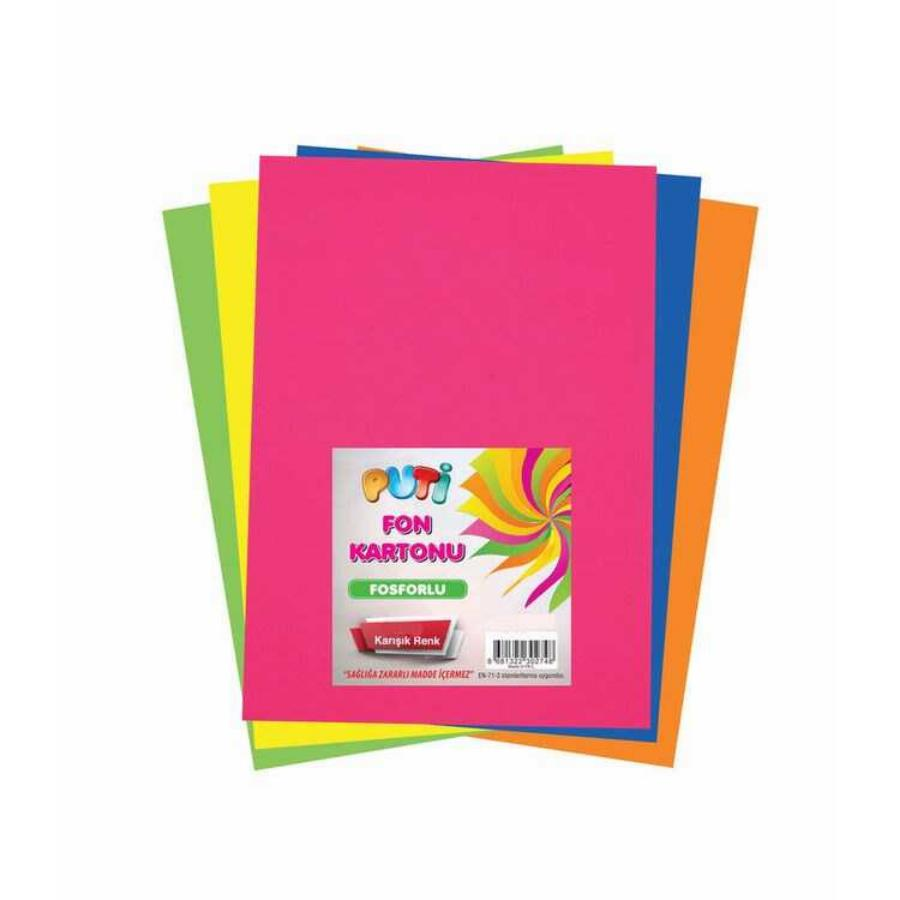 25X35 10Lu Fosforlu Fon Kartonu Putı