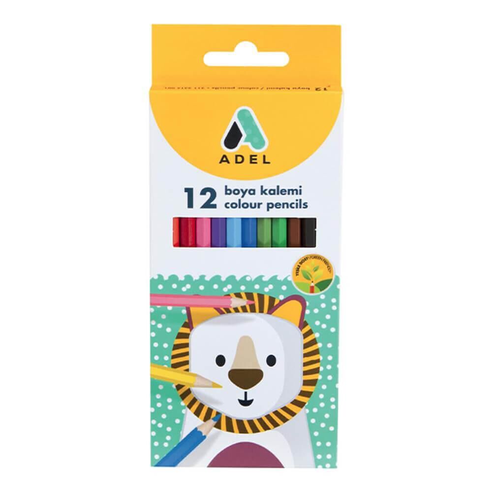 Adel Kuru Boya Kalemi 12 Renk