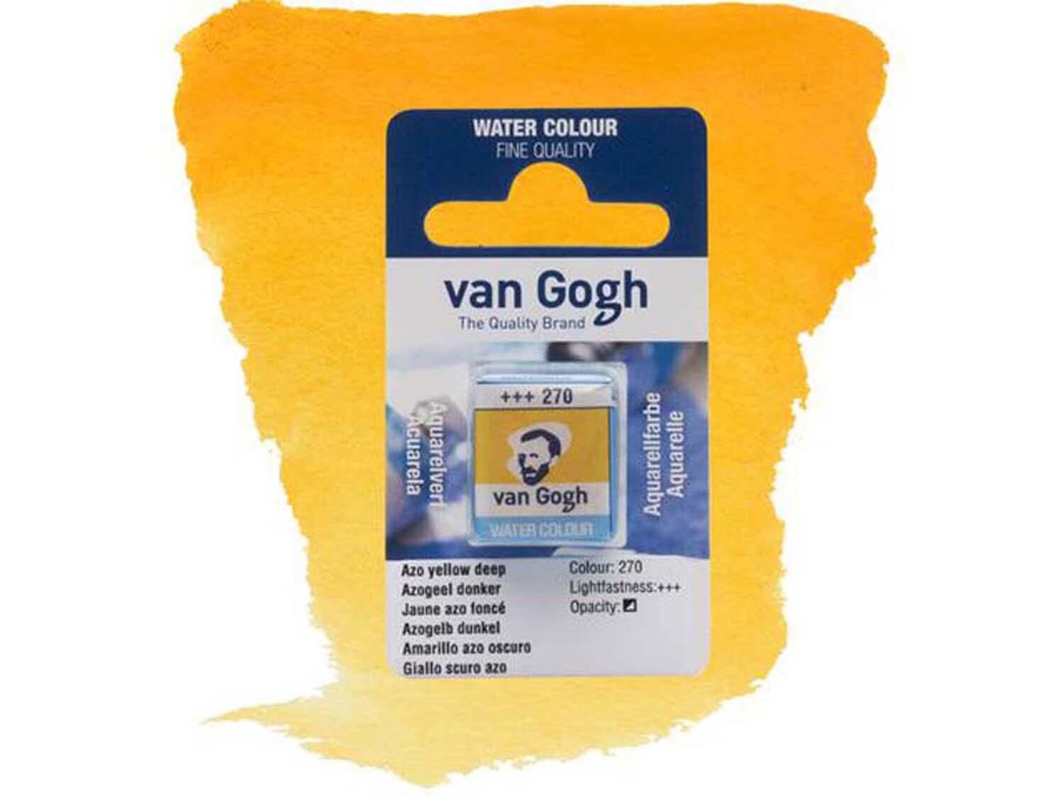 Sulu Boya Van Gogh Tablet No:270 Azo Yellow Deep