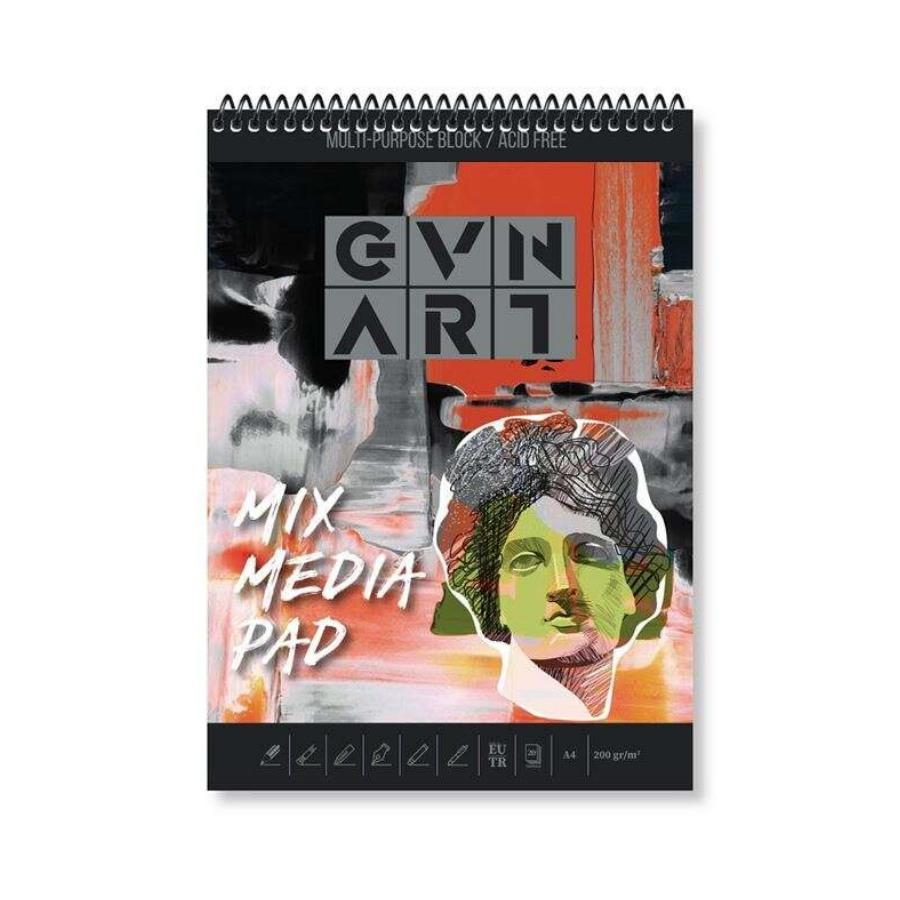 Gvn Art Mix Media Defter A4 200gr 20yp