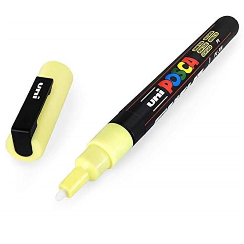 Unı Posca Pc-5M 1.8-2.5 Güneş Sarı Su Bazlı Markor