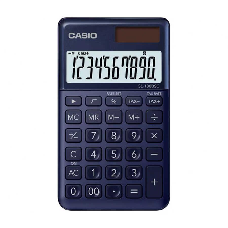 Casio SL-1000SC-NY Cep Tipi 10 Hane Lacivert Hesap Makinesi
