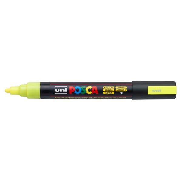 Uni POSCA 1.8-2.5 Su Bazlı Poster Markörü F.Sarı N