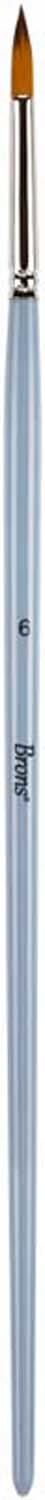 Brons 123 Serisi Sulu Kısa Sap Fırça No:6