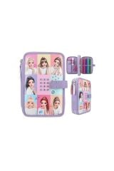 Top Model 2 Katlı Dolu Kalem Kutusu Şifreli Selfy