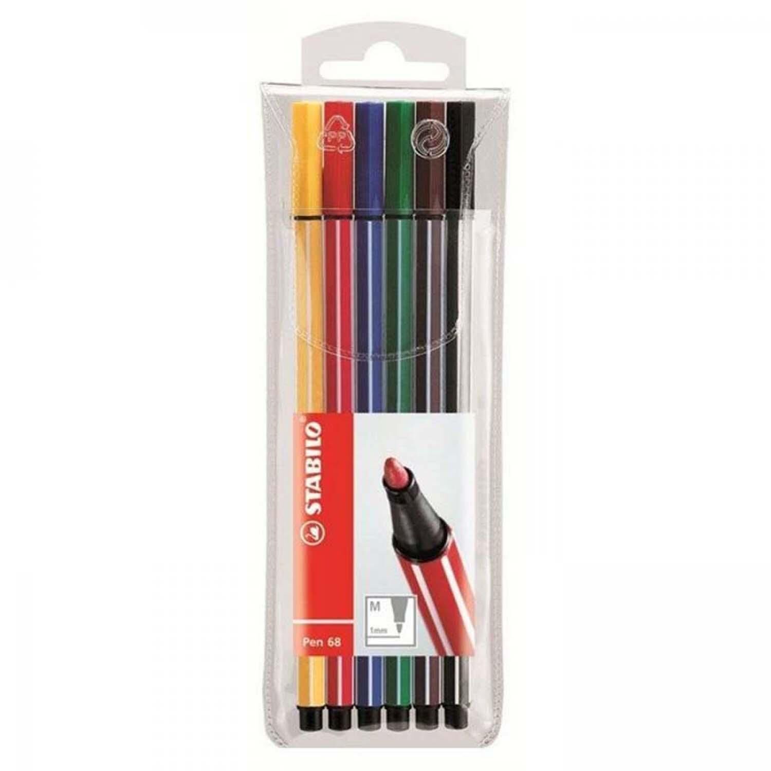 Stabilo Pen 68 6 Renk Askılı Paket