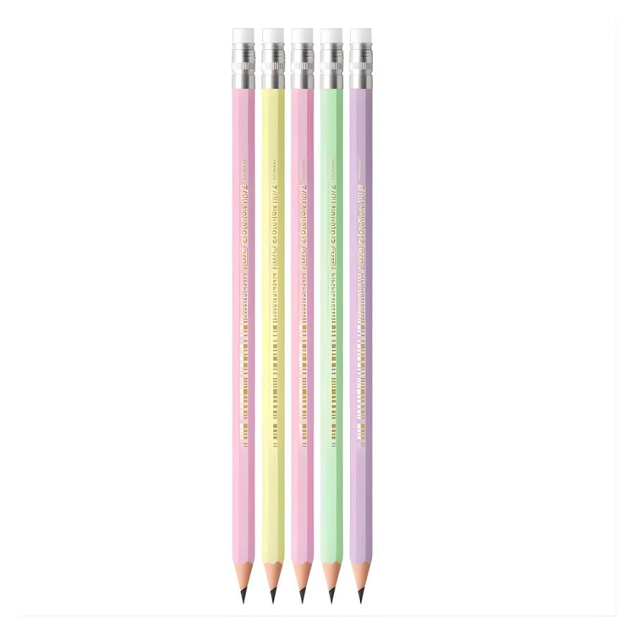 Bic Kurşun Kalem Evolutıon Pastel Silgili 5li Blister
