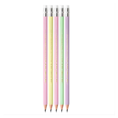 Bic Kurşun Kalem Evolutıon Pastel Silgili 5li Blister