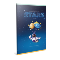 Gıpta Stars A4 80yp Tel Dikişli Karton Kapaklı Çİzgili Defter