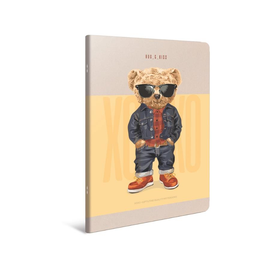 Gıpta Xoxo Tel Dikişli Karton Kapak Defter A4 80yp Çizgili