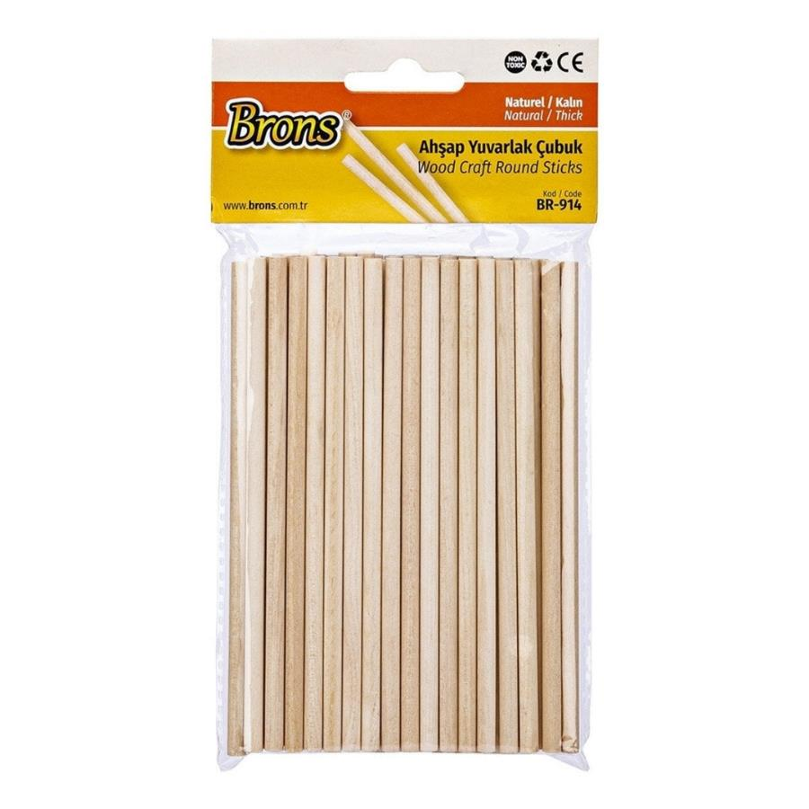 Brons Yuvarlak Cubuk Naturel Kalın