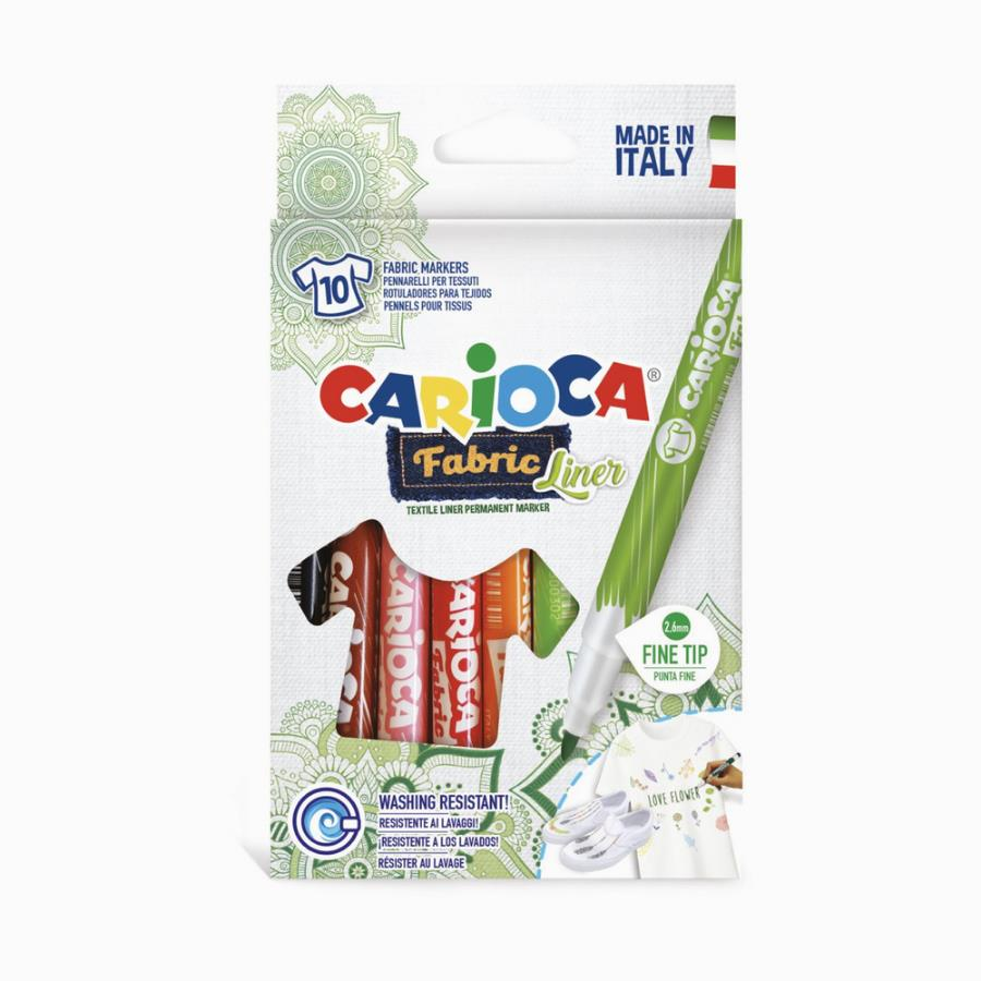 Carioca Keçeli Kumaş Boyama Kalemi Seti 10lu 42909