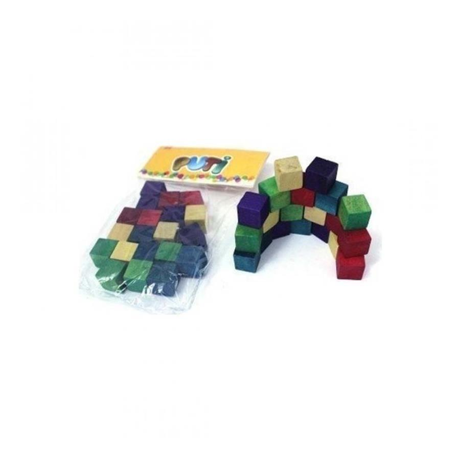 Putı Renkli Ahsap Kup 8870