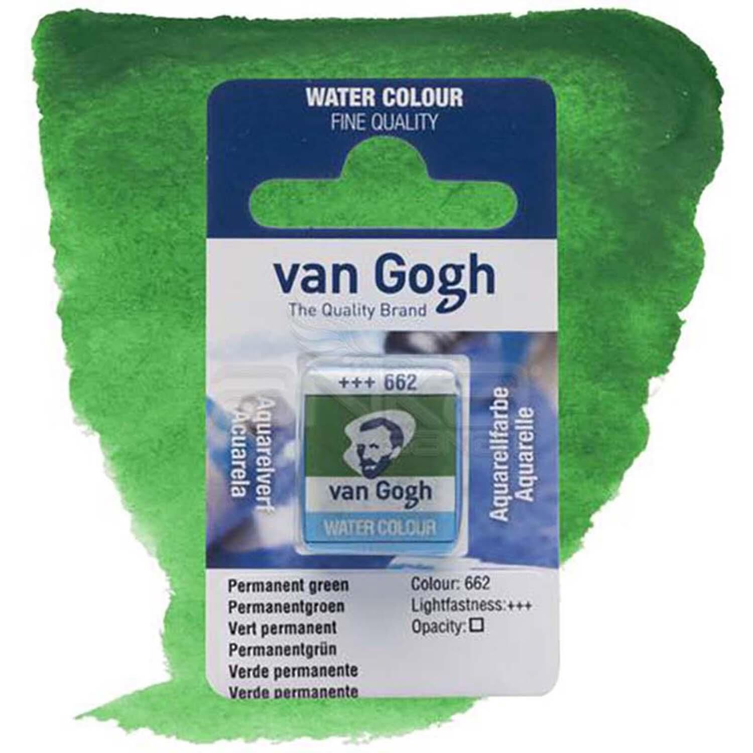 Sulu Boya Van Gogh Tablet No:662 Permanent Green