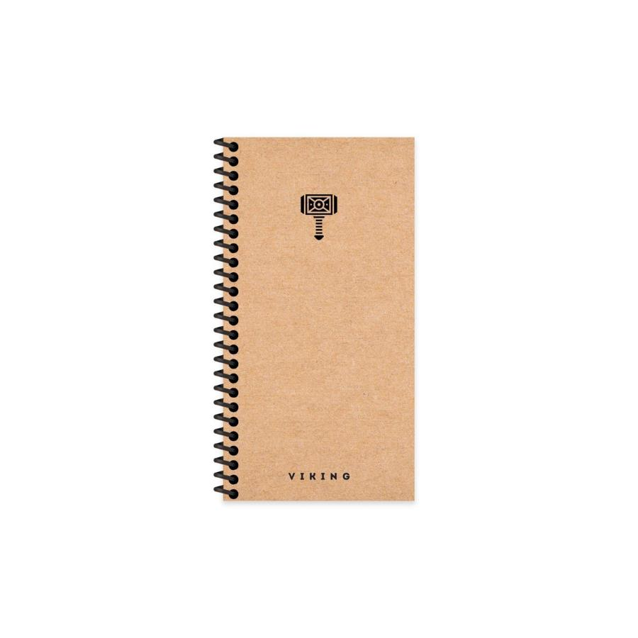 Keskin Color La Plume Viking 10x19 Çizgisiz Sert Kapaklı Spiralli Defter Çekiç