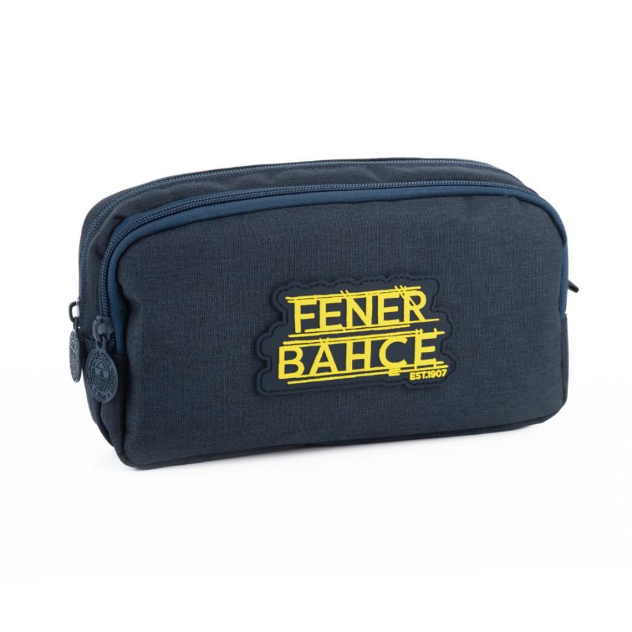 Fenerbahçe Sarı Rubber Detaylı Lacivert Kalem Çantası