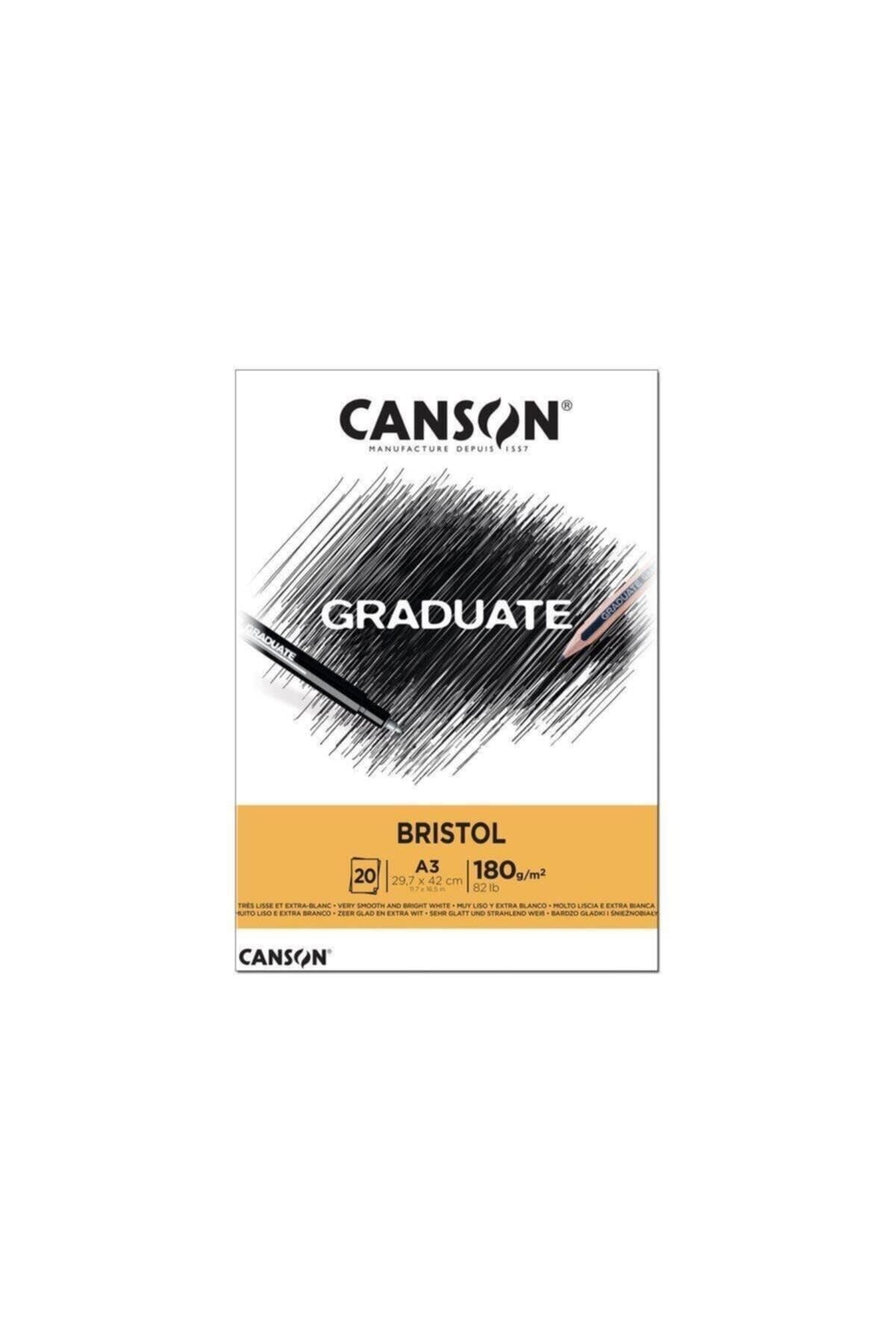 Canson Graduate A3 Bristol Blok180Gr 20Yp