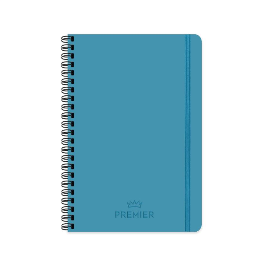 Keskin 17X24 100yp Kareli Spiralli Premier Defter Mavi