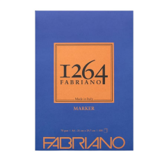 Fabriano 1264 Marker Paper Marker Çizim Defteri Blok 70gr A4 100yp