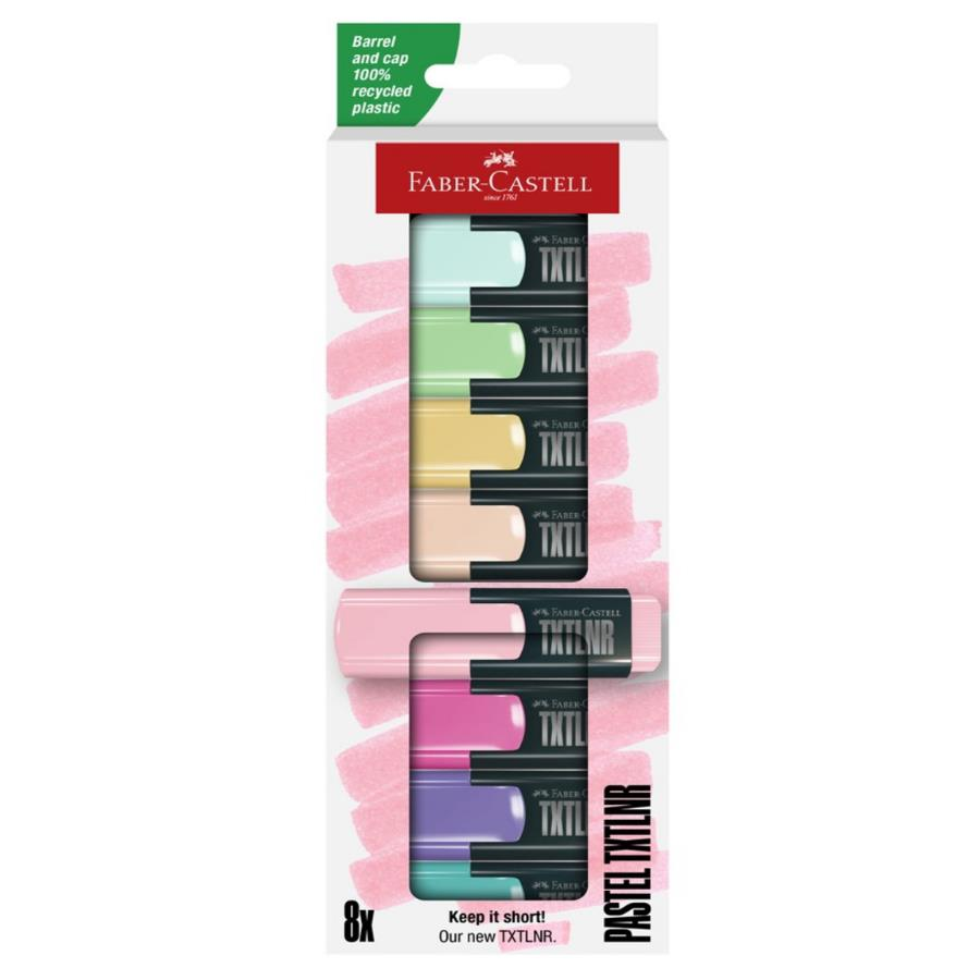 Faber Castell Mini Textliner Pastel 8li
