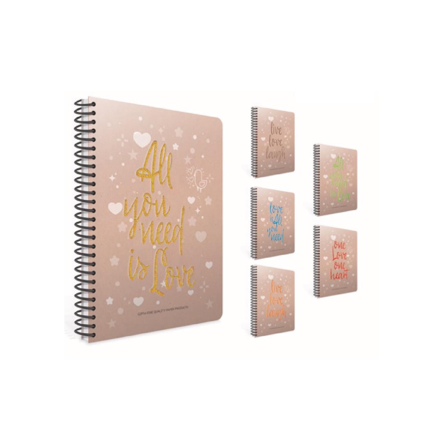 Gıpta Love Book 17X24 120yp Çizgili Sp Sert Kapak Defter 5370