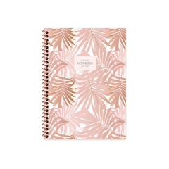 Keskin 16.5x22.5 Spr. La Plume Leaves Krt.Kpk. 80yp Kareli Defter